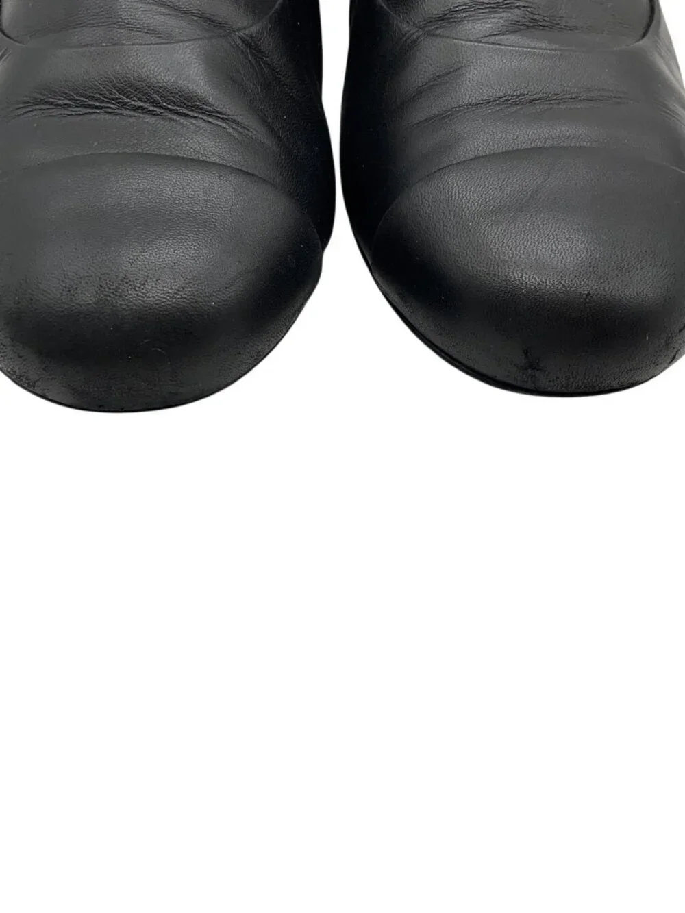 Chanel Black Leather Ankle Boots with Pearl Embellished Heel